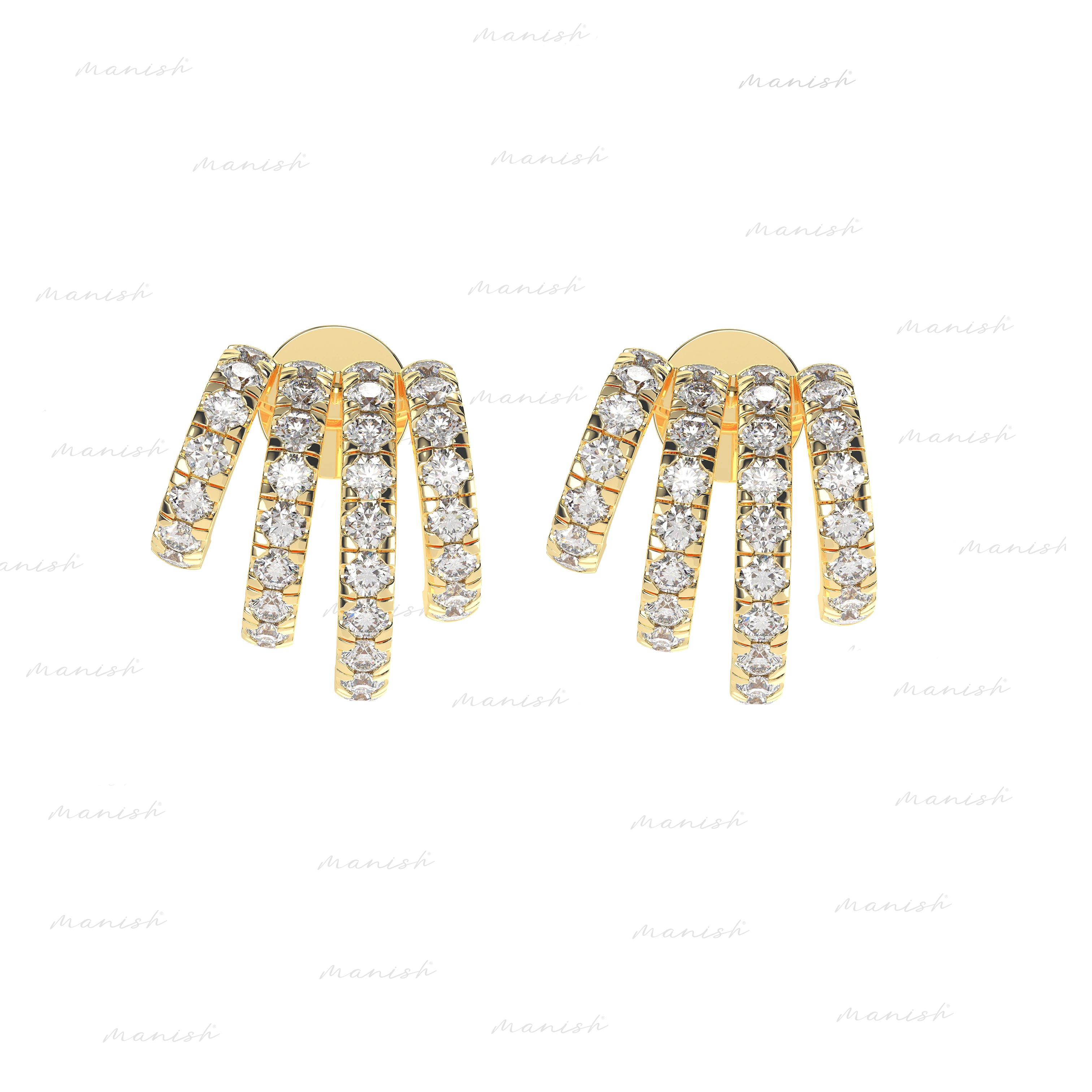 Natural Diamonds Earrings